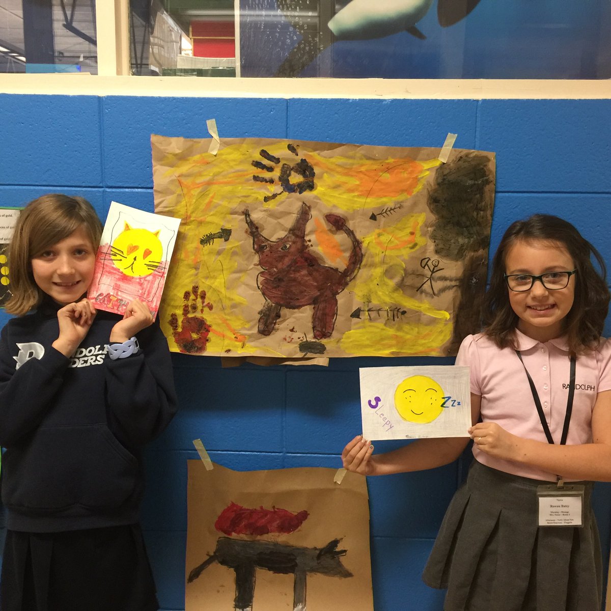 MaryCatherineN3's tweet photo. From cave drawing to emojis, students  explored how people have communicated with each other throughout time.  Randolph School Interim Week. #rstories18 https://t.co/ZJz5JP8PIC