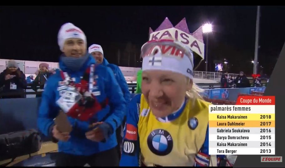Lebiathlonfr's tweet photo. La reine Kaisa !!
#biathlon #tyu18 #lequipebiathlon https://t.co/ld4wTf6jsv