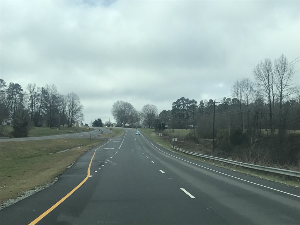 Wow, what a difference! 20 minutes south of Roxboro on 501 and it’s practically completely snow free.