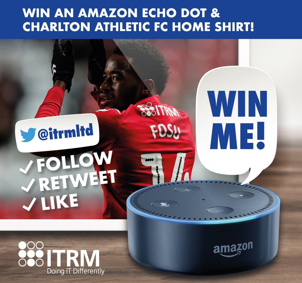 itrmltd's tweet photo. Follow us, Retweet and Like to be in with the chance of WINNING an Echo Dot and #CAFC shirt. #WinWithITRM #Competition #giveaway #GiveawayAlert #EchoDot https://t.co/M56Ca0MIyF