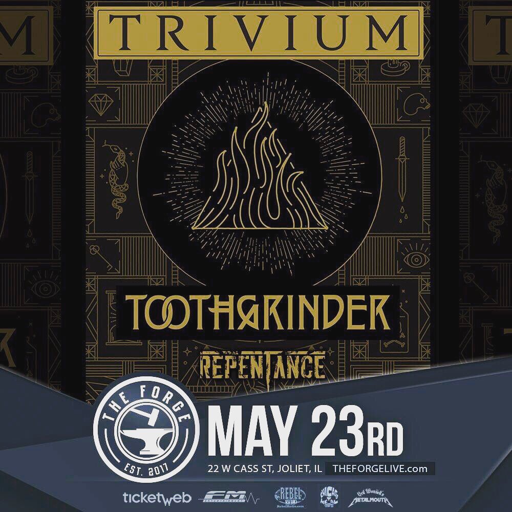 within_dirge's tweet image. May 23 The Debut Of REPENTANCE with @TriviumOfficial @TheForgeLive #illinois #concerts #metal #loud #music