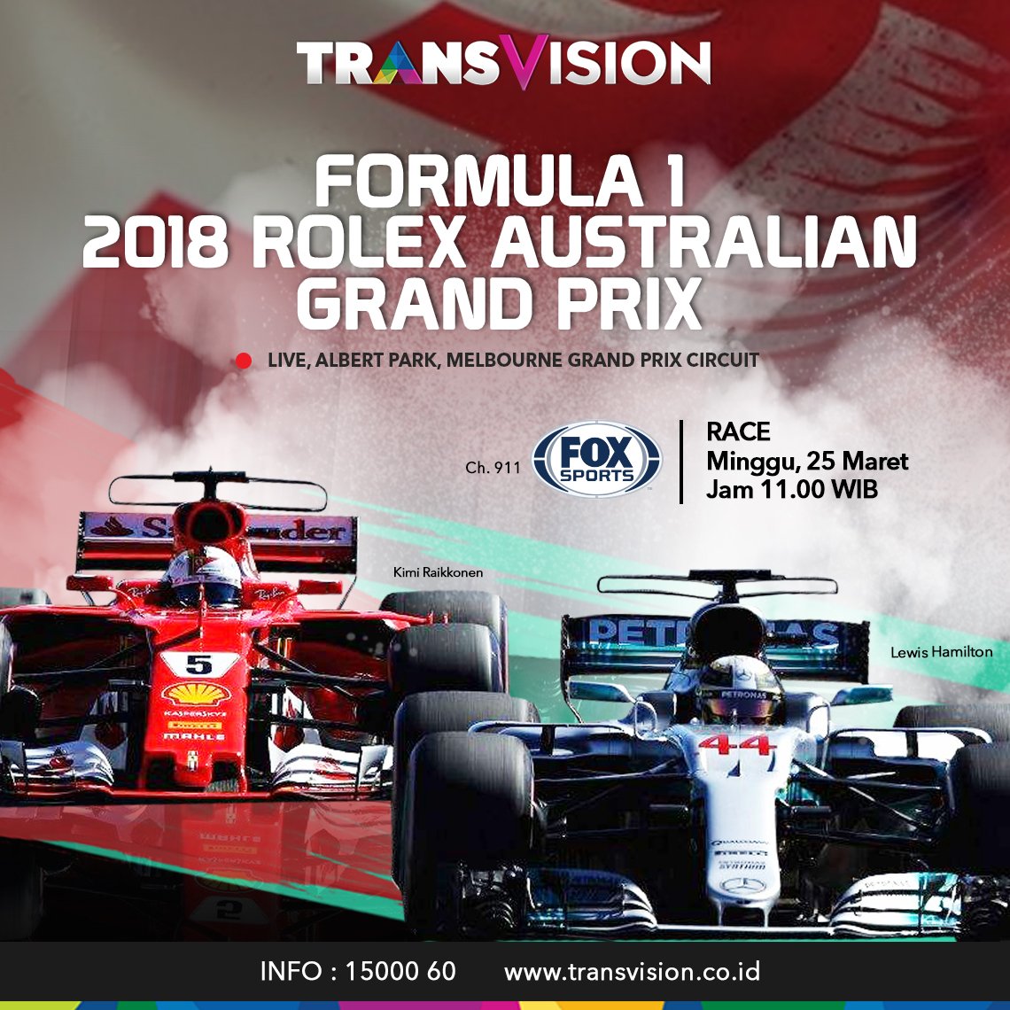 O Xrhsths Transvision Official Sto Twitter Jangan Lewatkan Persaingan Sengit Formula 1 2018 Rolex Australian Gp Live Minggu 25 Maret 2018 Jam 11 00 Wib Di Fox Sports Hd Ch 911 F1 Foxsportsf1 Ausgp Https T Co 4ys92dtonz