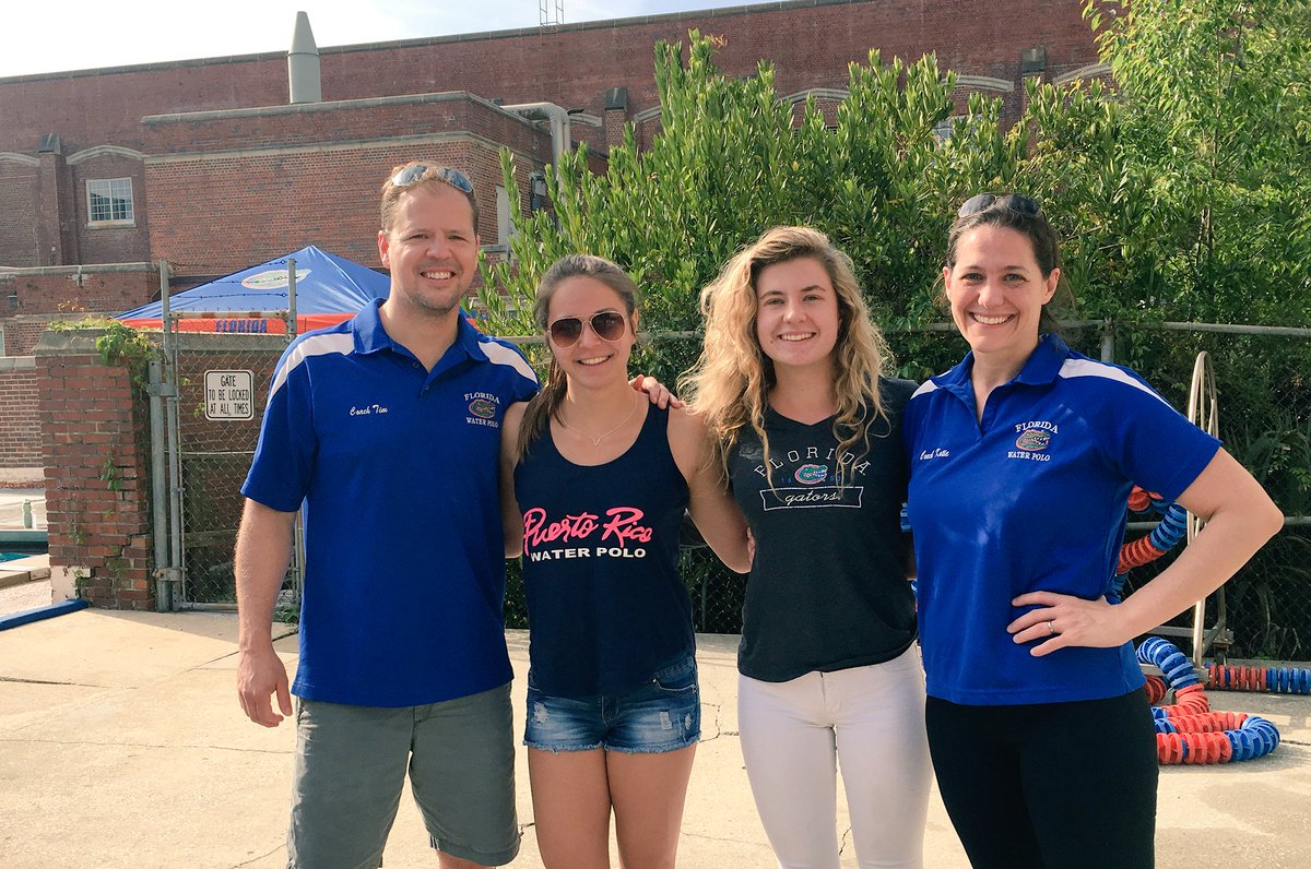 ufwaterpolo's tweet photo. Welcome to the beautiful #FloridaPool @bailey_valdes @caroline_grzzz of @PantherZone Great to meet both of you!!! https://t.co/PGxVpl5t3b
