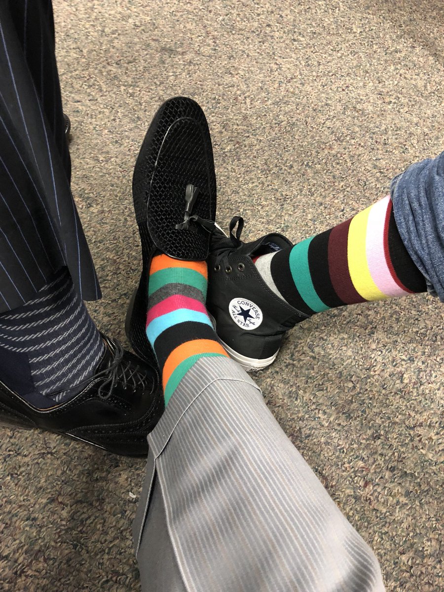 regan_donofrio's tweet photo. @AdamDurso @Marv3lousphotos and I #sockin out! #sockgame #sockselfie #Mensfashion #MensShoes #mensstyle #iWasBornForThis https://t.co/gsEYh4gvah