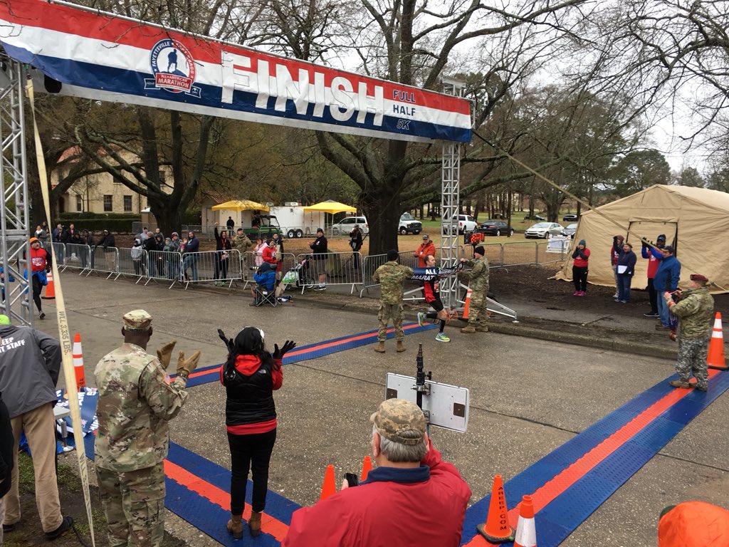 CO3DSR's tweet photo. Many congratulations to our OC LAD, Ed Knudsen, who won the All American Marathon today in a blistering time of 2:34:17! A contingent of @CO3DSR also ran the marathon, the Mike-to-Mike half and 5k for charity. Now back into the field. #fightingthird @3rdUKDivision @11SigX https://t.co/hKPMyMTBMa