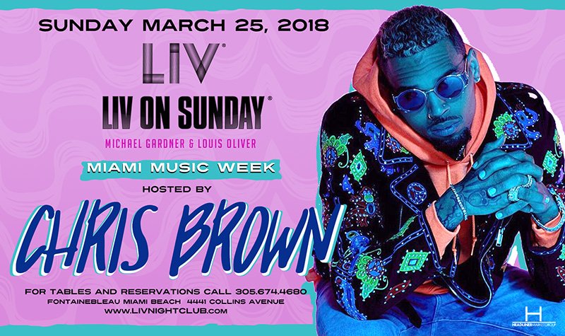 TONIGHT JOIN #GLOBALMUSICICON @chrisbrown AND THOUSANDS OF PARTY GOERS AND CELEBS FOR AMERICA'S HOTTEST PARTY PERIOD #LIVONSUNDAY. EARLY ARRIVAL HIGHLY RECOMMENDED.