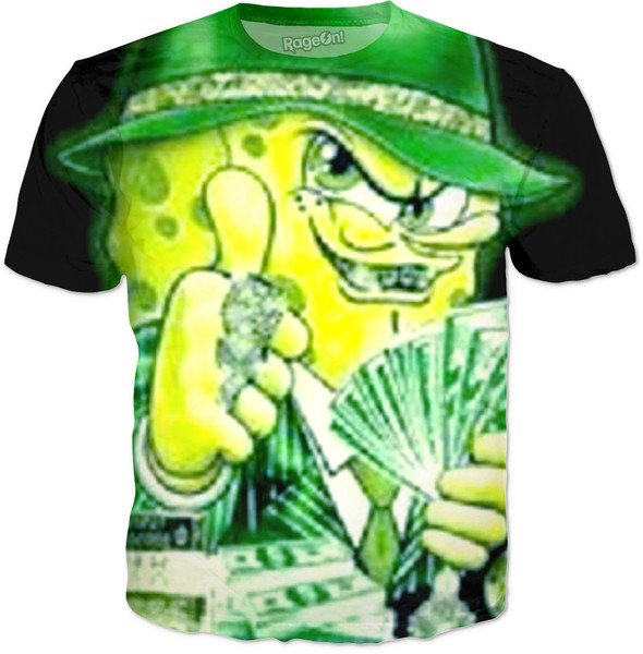 TV Cornosul on X: Camisetas do bob esponja gangster chegam nas