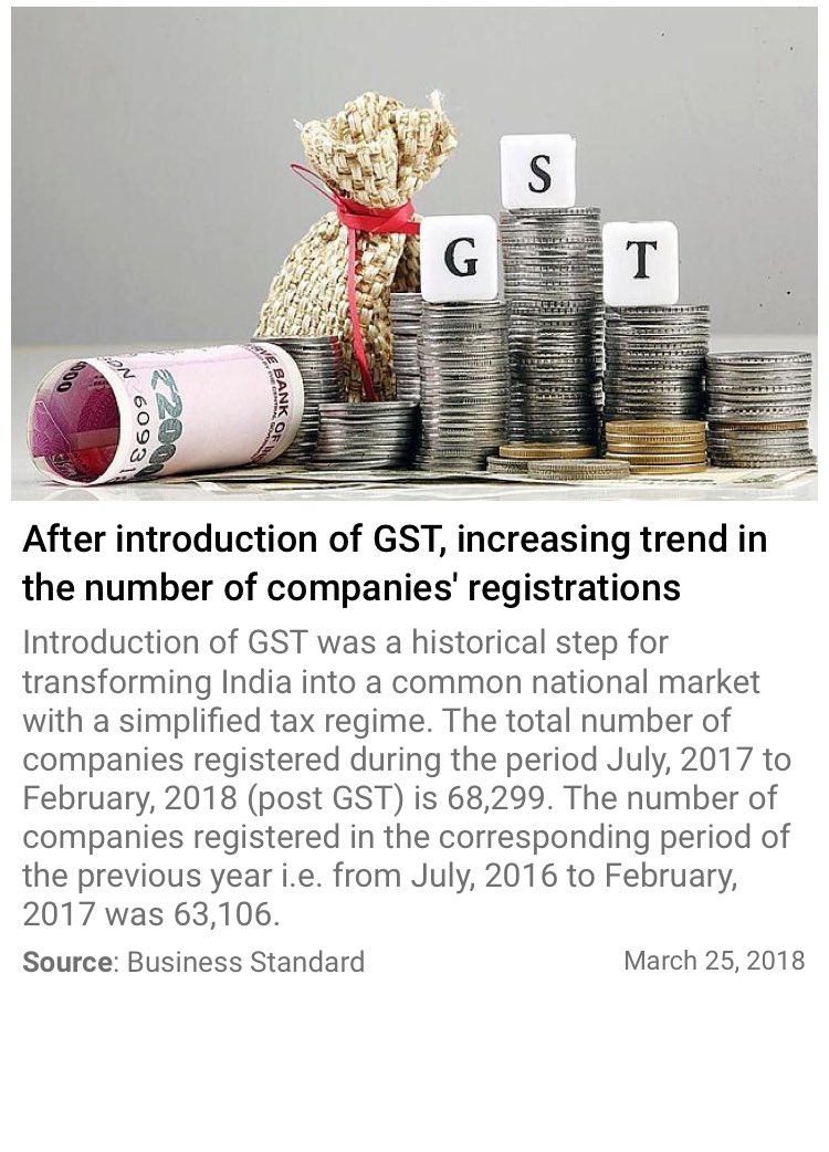 After introduction of GST, increasing trend in the number of companies' registrations
 business-standard.com/article/news-c…

via NMApp