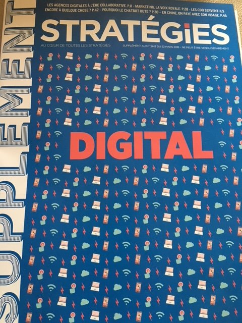 ParlonsDeCom's tweet photo. #Communication #Digital 
Ne manquer pas la lecture du supplément du Mag @Stratégies concernant le DIGITAL dans la communication ! 
D'accord avec Noé Melon "Le Digital est partout, ce n'est plus une spécialité... Peut être est-ce à nous de supprimer le terme de notre vocabulaire" https://t.co/61LacwImt4