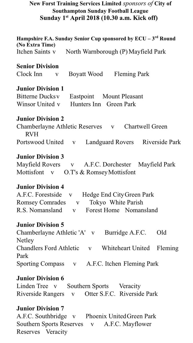 SouthamptonSFL's tweet photo. Upcoming fixtures https://t.co/npUCvijYpx