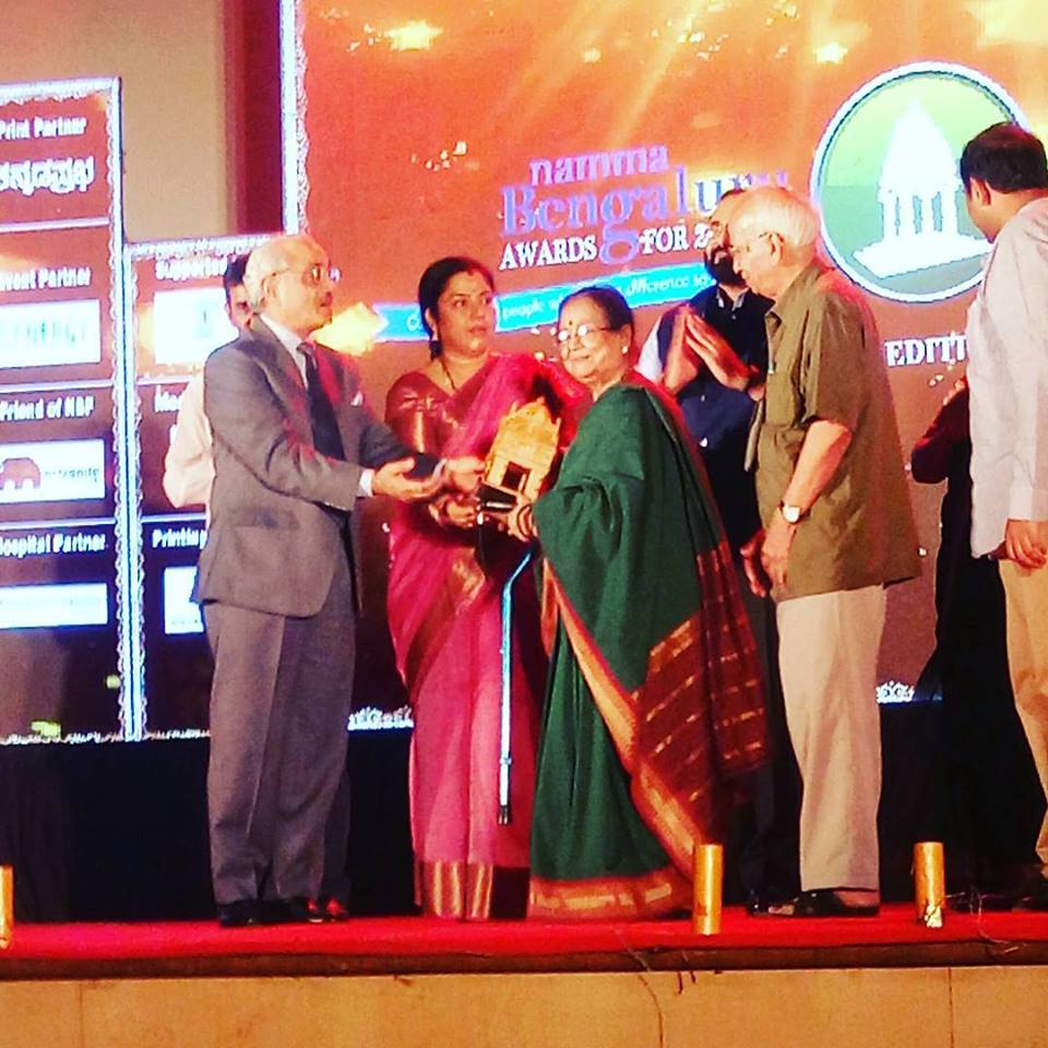 spastics_kar's tweet photo. Namma Bengaluru of the Year Awardee Mrs. Rukmini Krishnaswami, Director of Spastic Society of Karnataka. https://t.co/nJIMseDOqg