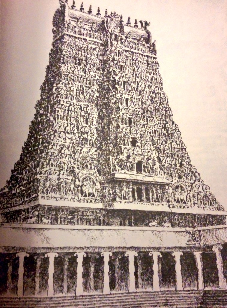 16. Ink pen drawings by Shri Manohar Devadoss, who saw more of that eternal city with each passing day even as his eye sight failed him. [a book that came about thanks to  @nramind 's suggestions & @arvindeye 's generosity and competence ]