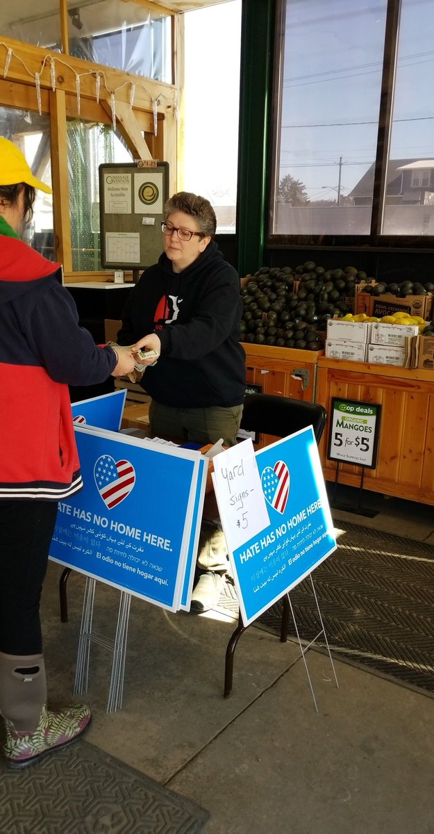 IthacaIsVISIBLE's tweet photo. Miss us at the march yesterday? We're at greenstar with our brand new yard signs until 3! https://t.co/vZXGnPne1m