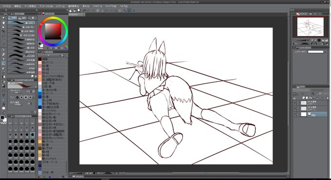 1ヶ月ぶりのラフ 