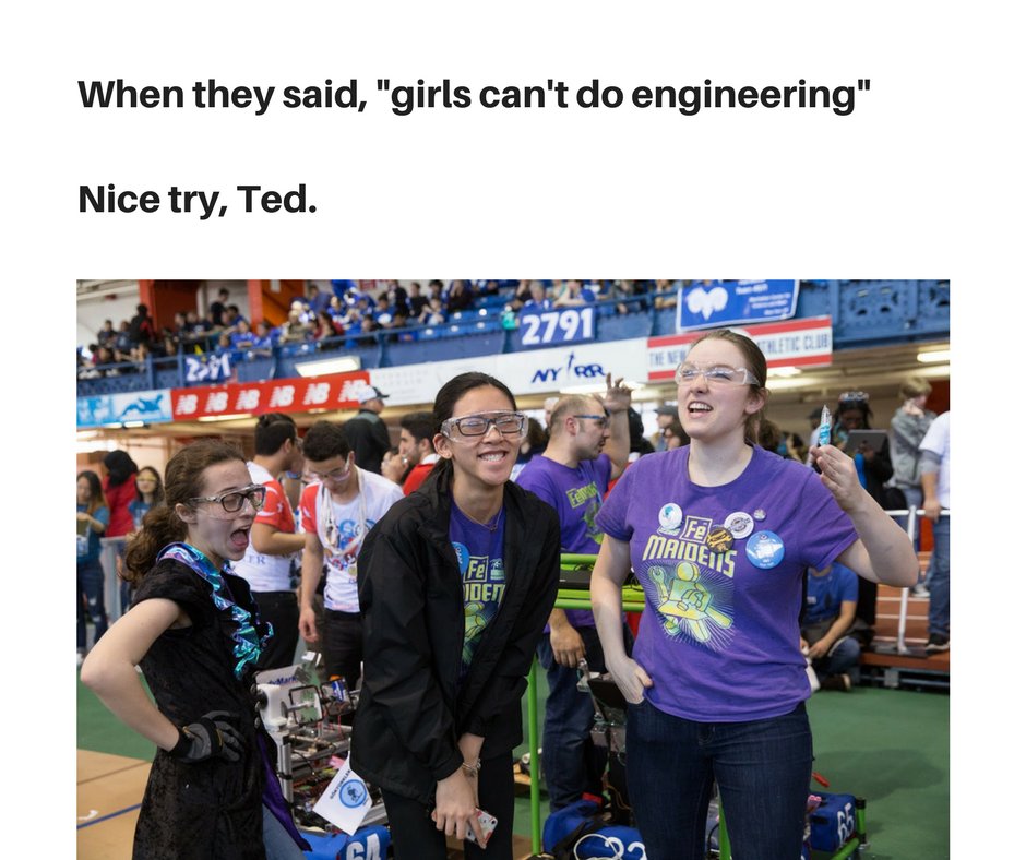 Pretty much‼️🤣🤣
.
.
.
#WomensHistoryMonth #WomenInStem #FIRSTPOWERUP #firstnyc2018 #frcnyc2018 #morethanrobots #omgrobots #hvr18 #MemesByAminah
<a href="/FeMaidens/">FRC Team 2265</a>