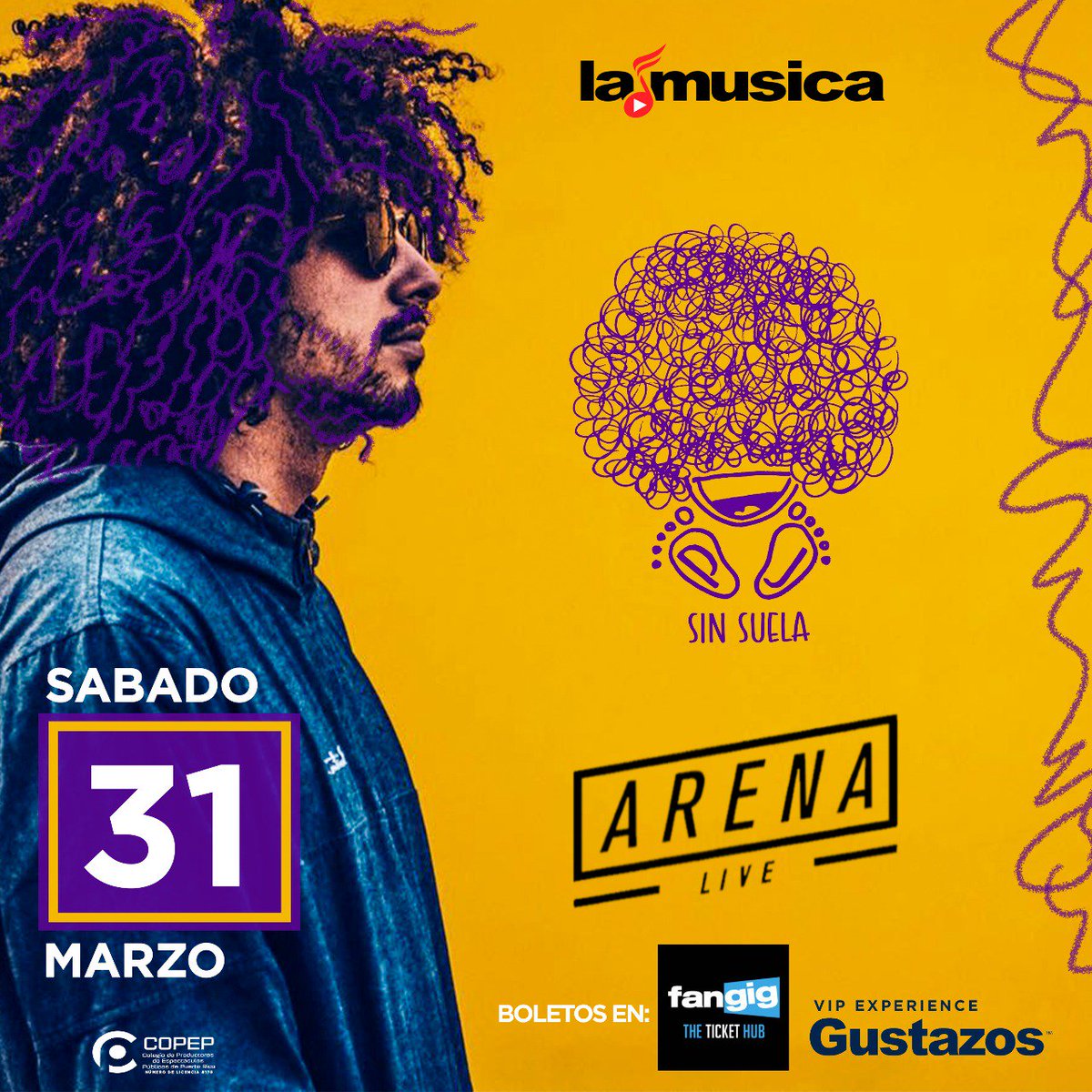 lanueva94fm's tweet photo. .@la_musica presenta a @pjsinsuela este próximo sábado, 31 de marzo de 2018 en #ArenaLivePR. Boletos en Fangig 👉 https://t.co/QSlshYPy5y https://t.co/cYdIpg2tKM