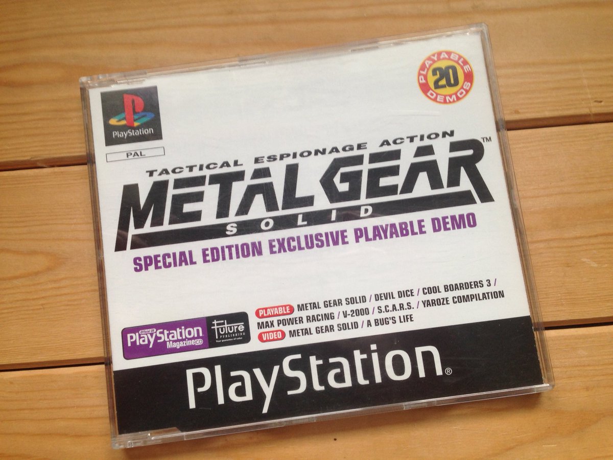 MGSCollection's tweet image. Collection Update: Metal Gear Solid Demo from Official PlayStation Magazine (@OPM_UK). -
