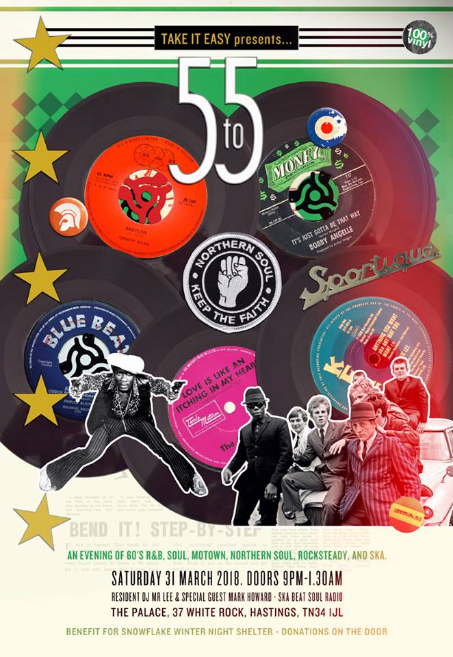 Next #Easter Saturday Bank Holiday, 5 to 5 playing the best #vinyl in #sixties #Mod &amp; #Ska at <a href="/Palace_Hastings/">The Palace</a> Free entry.