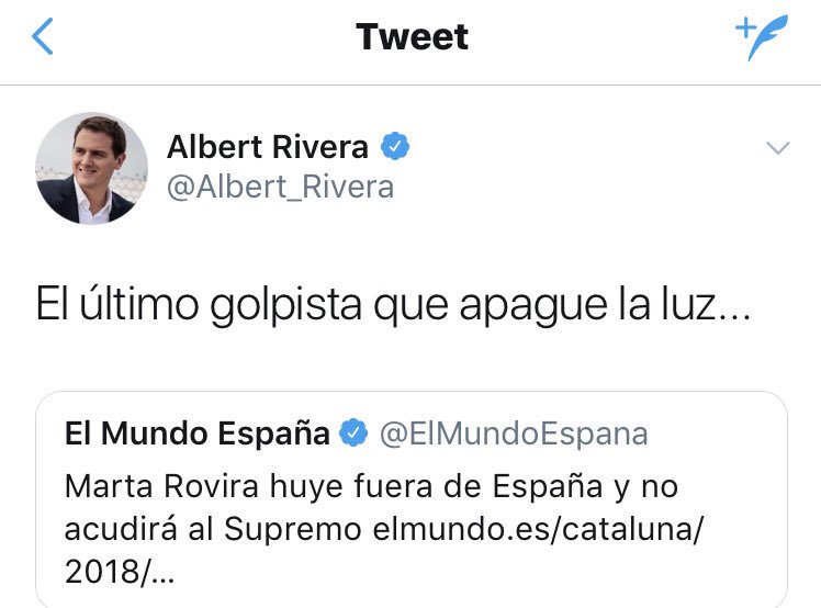 No deja de sorprenderme esta falta de humanidad... No puedes celebrar que quienes compartían actividad parlamentaria diaria contigo se enfrenten a 30 años de cárcel por hacer política. Estés o no de acuerdo. Es inhumano.