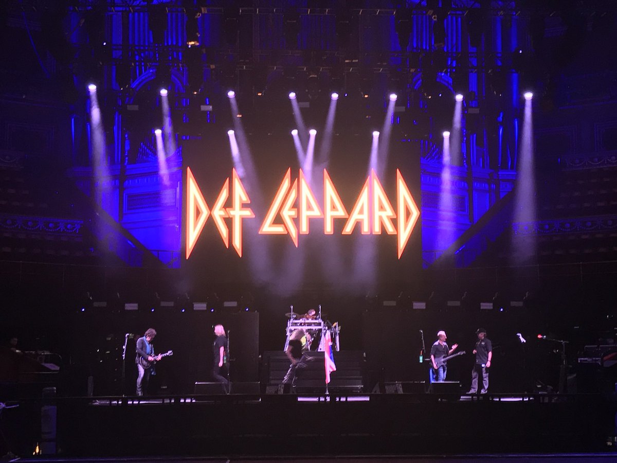 DefLeppard's tweet photo. Soundcheck is done and TONIGHT we rock the Royal Albert Hall for @TeenageCancer 🤘 first show of 2018! https://t.co/T12vg0dsD0
