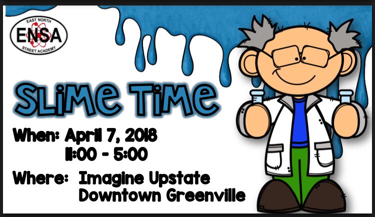 Our Slime Time exhibit will allow visitors to investigate states of matter and the reactions that cause them to change forms, as well as mixtures and solutions and the reactions they produce with textures, colors and even smells. <a href="/imagineupstate/">iMAGINE Upstate</a> #WordAtTheStreet