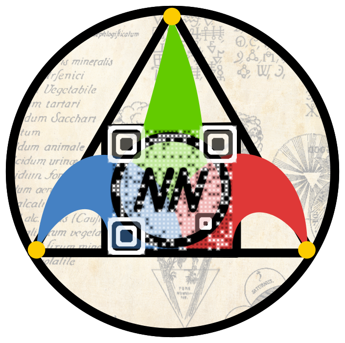AcadRefl's tweet photo. A QR code I made for @netnarr. #dda176 https://t.co/4NhCkpeU2a