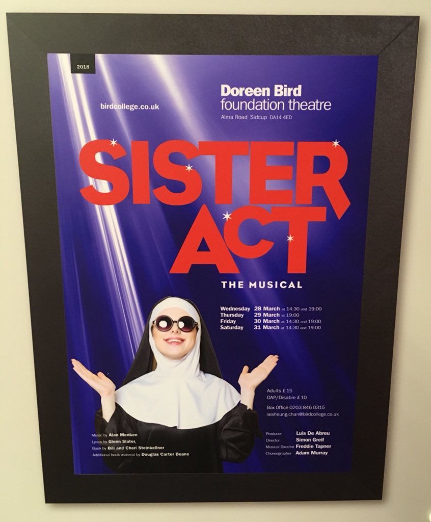 stephmcmillin's tweet photo. Sitzprobe for Sister Act ✅ thank you so much to @FreddieTapner and his amazing band it sounds incredible!!!So excited to open this week and nun around all day 🙏🏼😇 https://t.co/xg2Xu2ZO7b