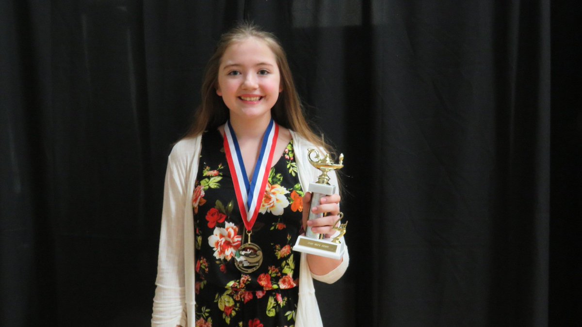 ppmsforensics's tweet image. Dani - 2nd place at State in Humorous Solo!  Wonderful job!