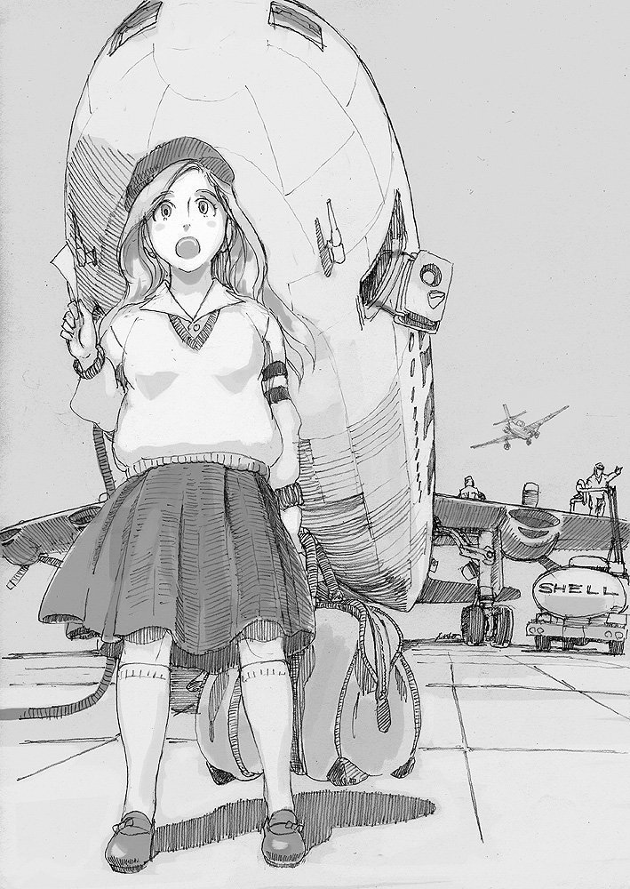 #このタグを見た人は自分が描いたモノクロ絵を貼れ 
