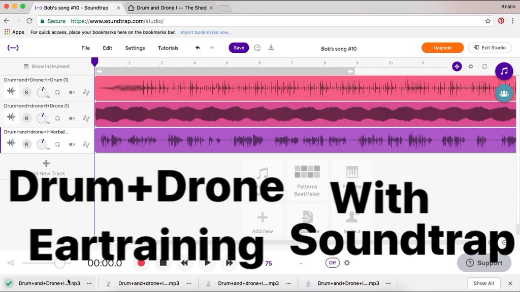 shedthemusic's tweet photo. Use @soundtrap with our new Drum and Drone ear training videos for student assessment. Full video here https://t.co/4lBqqQNPUr #musicedtech #jazz #auralskills #solfege #eartraining https://t.co/MNuunXr6Xh