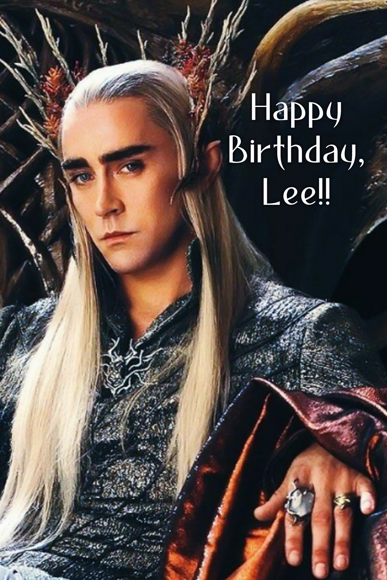 . Happy Birthday to King Thranduil (aka Lee Pace)!! Hope your day is awesome!!      