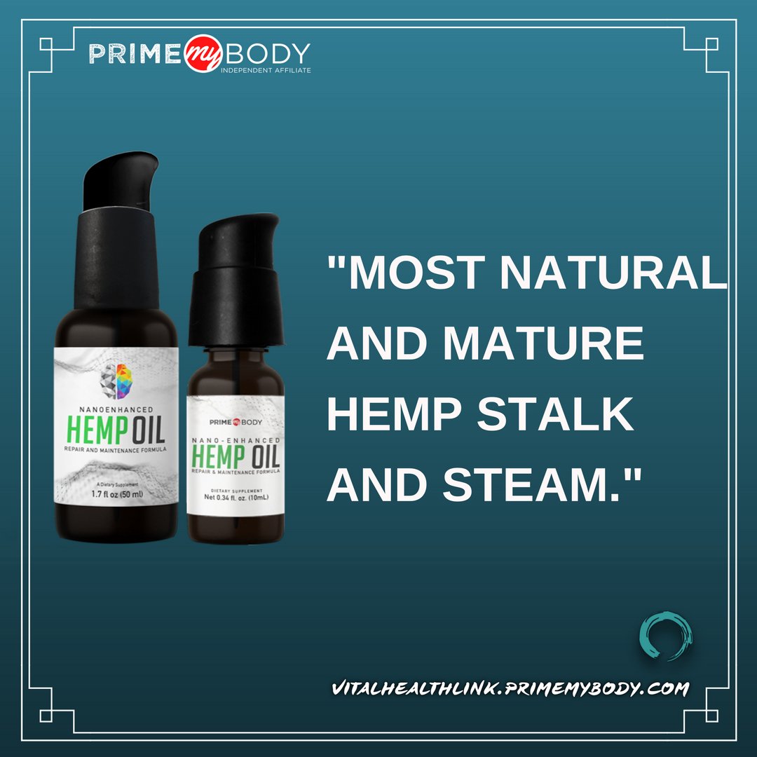 Don't believe much in the artificial things? want to take the taste of nature in the skin and body of you? Let's get the help of our hemp oil, made from the most natural and mature hemp stalk and steam.
bit.ly/2sUuV8z 
#primemybody #hempoil #hemplife #hemp
