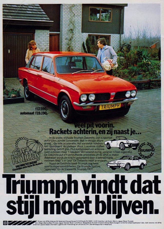 The Car Factoids 🚗 "The Dolomite continued until 1980 when produced ended with the closure of Triumph's Canley factory. It brought to an end a remarkably long-lived car which