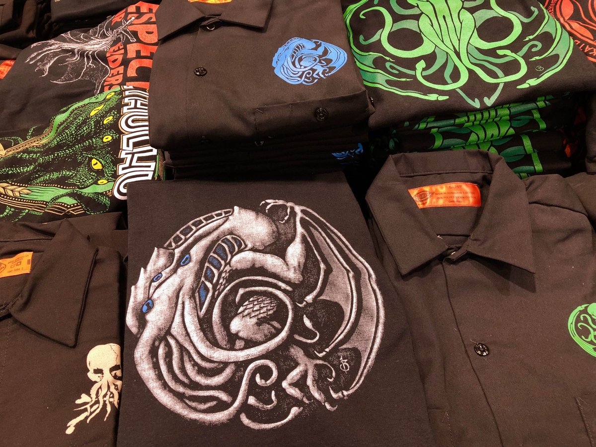 ArkhamBazaar's tweet image. A Shoggoth-load of #Cthulhu shirts await you at #WonderCon2018 booth 1957 (across from concessions in Hall C). #WonderCon #Lovecraft
