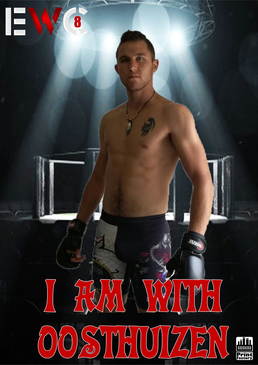 EWC_MMA's tweet photo. Show your support by sharing the picture of the Fighter you are supporting. 
#ewc8 #iamwithoosthuizen https://t.co/gJZUNdeN8k