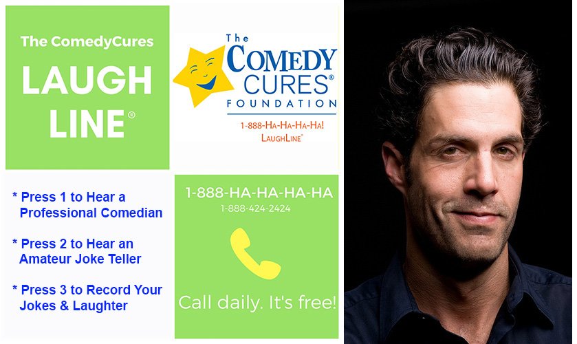 Need A #Laugh Right Now? Check out our @ComedyCures fav @mycorreale Call our #free #comedycures #LaughLine daily 1-888-HA-HA-HA-HA