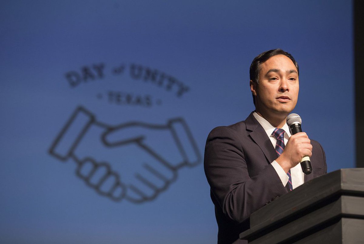 TexasTribune's tweet photo. An auditorium at Bellaire High School played host to an uncommon sight in Texas politics: an attempt at unity.

Texas high school students brought together @TedCruz, @JoaquinCastrotx and others for an event aimed at combating political polarization.

https://t.co/MItwGOjaIk https://t.co/bmYJ6HZxzT
