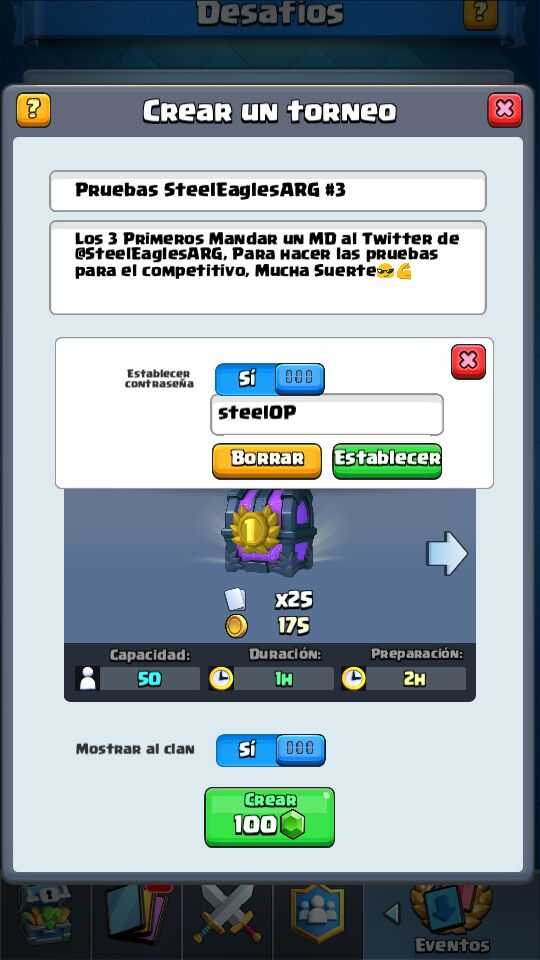 3er torneo para Clasificarse a las pruebas del competitivo de team 💪

Mucha suerte a todos 😎
Horarios:

🇦🇷22:00🇦🇷
🇵🇪20:00🇵🇪
🇲🇽19:00🇲🇽