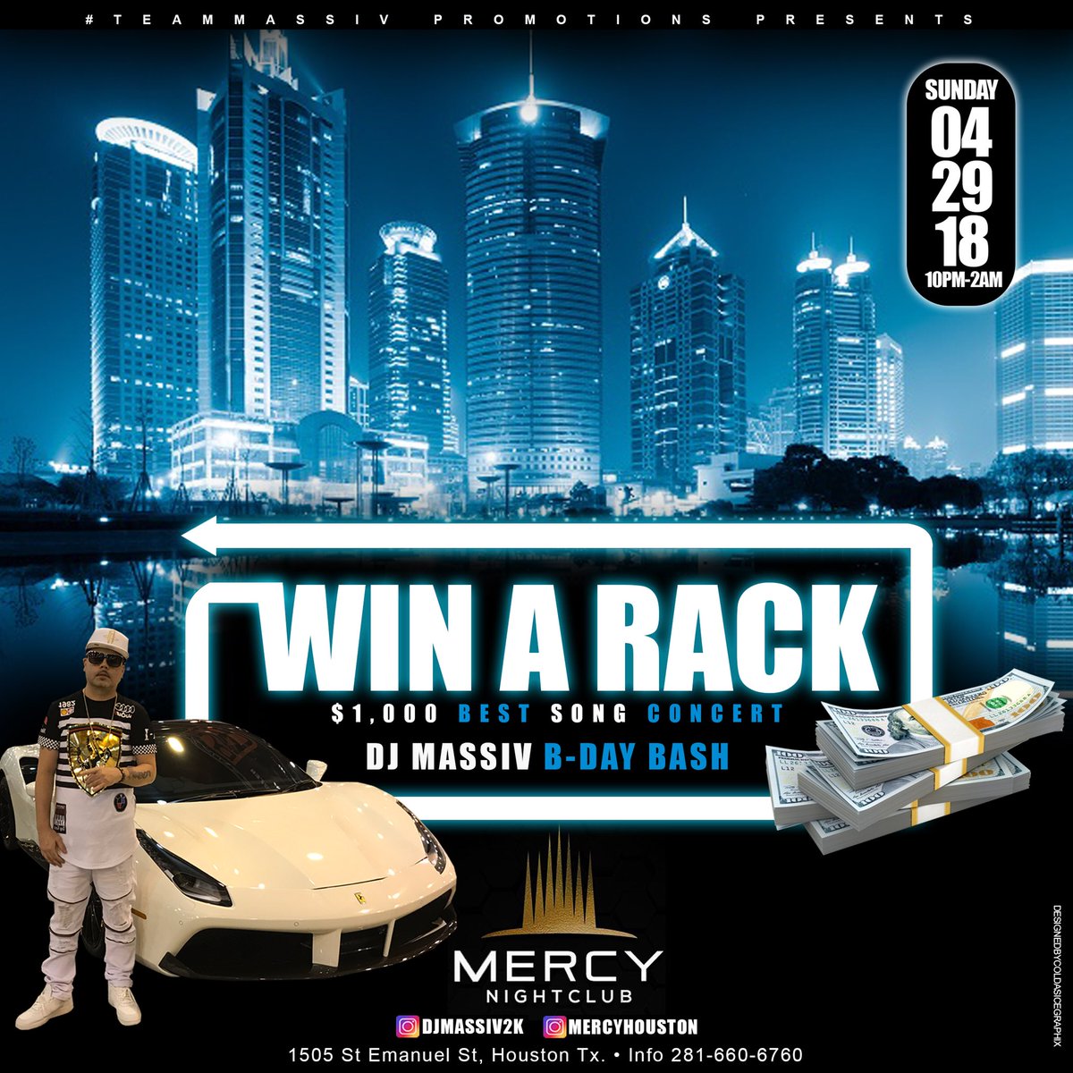 Djmassiv2k's tweet photo. 🚨Concert🚨
#Teammassiv #Djmassiv #Mercyhouston #Houstonnightlife #Houstonclubs #Spiresundays #Spire #Cle #Lifesaturdays #Theaddresshtx #Setfridays #Engineroom #Mercyfridays #Suedesaturdays #Giltfridays #Houstonevents #Lincolnbar #Aurahouston #979thebox #937thebeat #Plaehouston https://t.co/sxysQ2s73s