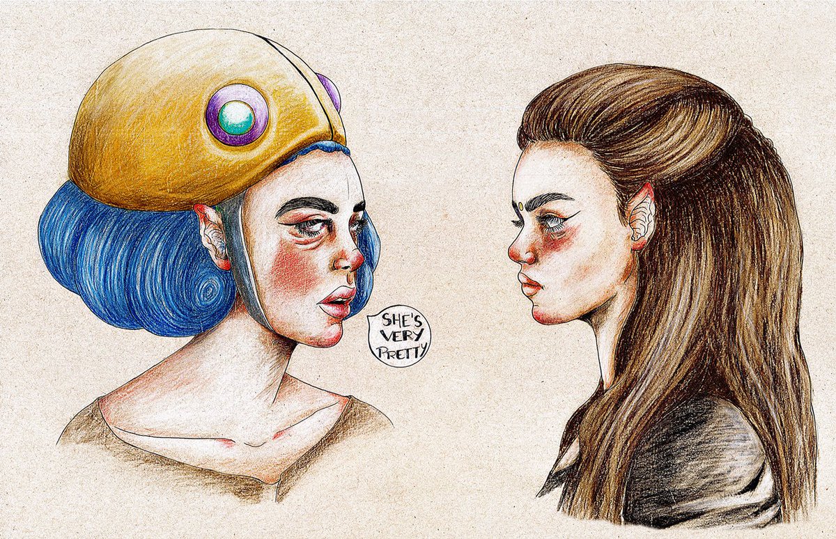 LaLocadelColor's tweet photo. Flechazo Instantáneo. *Amores ocultos* 
#Love #lesbianlove #illustrationart #girls #Pencildrawing #prismacolor #draw https://t.co/AQLfstjkRP