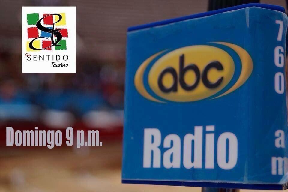 Los esperamos hoy 9pm en Con Sentido Taurino a través de <a href="/ABC760AM/">ABC Radio</a> <a href="/ABCRadioMexico/">ABC RADIO México</a> abcrdio.com.mx con la información de <a href="/LaPlazaMexico/">La Plaza Mexico</a>  <a href="/Monumental_Ags/">Plaza Monumental</a> <a href="/Pasion_Ganadera/">PASIÓN GANADERA</a> <a href="/LasVentas/">Plaza de Las Ventas</a> con <a href="/CarlosFloresMtz/">Carlos Flores</a> <a href="/Matajacas2/">Eduardo Castillo 2</a> <a href="/alexacastillo1/">Alexa Castillo</a>