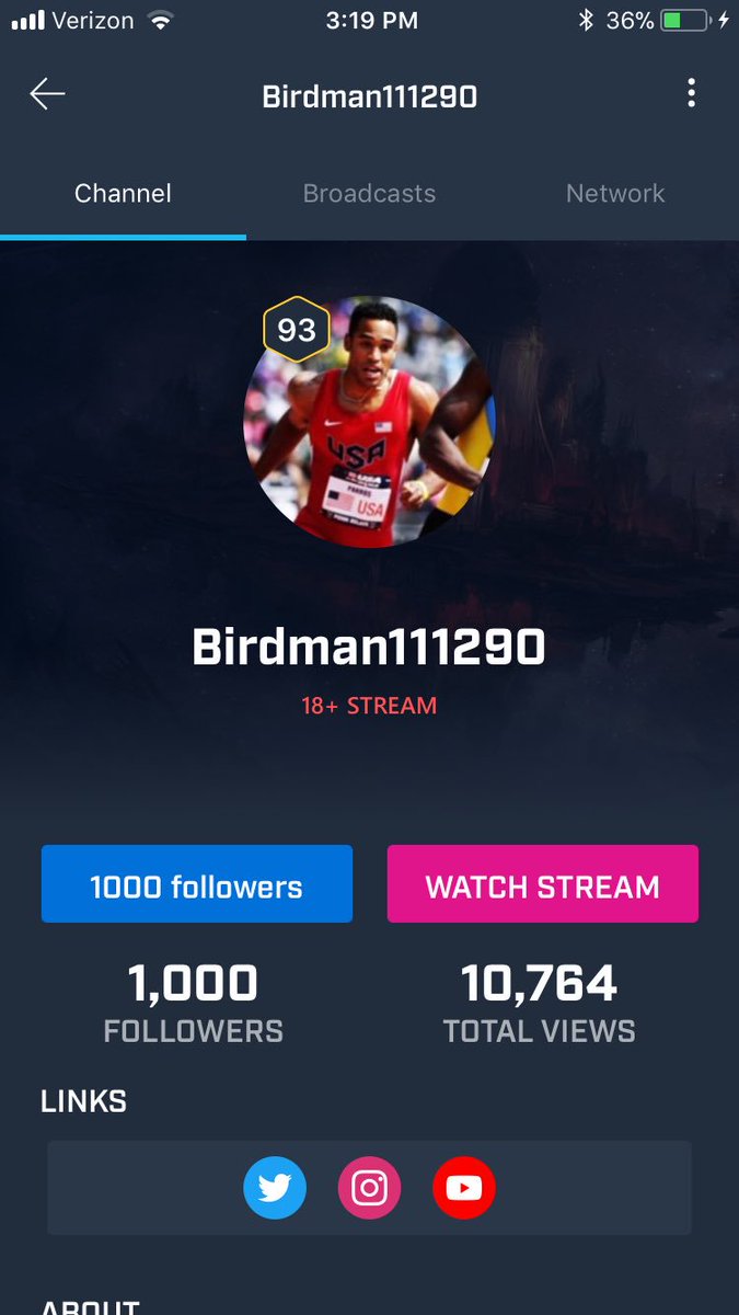 BirdmanTfg's tweet photo. SPECIAL SPECIAL SHOUTOUT: to @DaFixaOfficial and #FixNation for showing my that love and helping me hit my first 1k on @WatchMixer. I appreciate the love and letβs keep #theflock growing! #SRTstreamteam https://t.co/TQC0NrzD4G