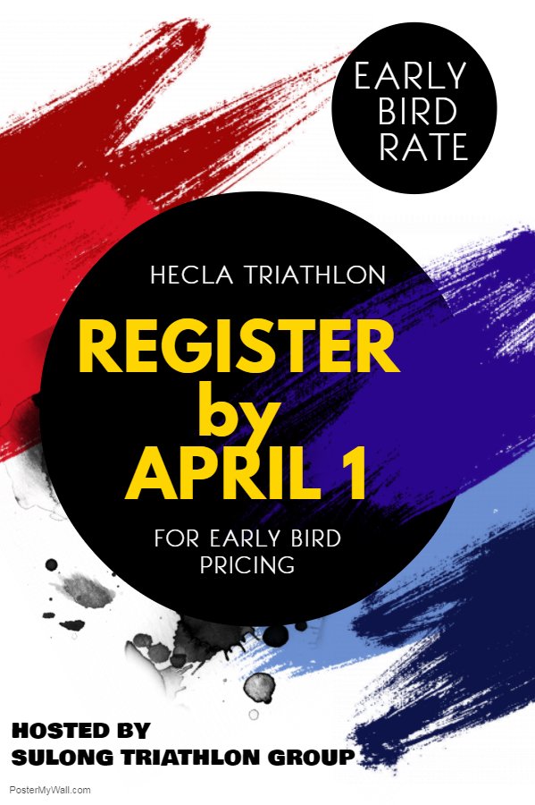 Heclatri's tweet photo. 1 week to go - Register by April 1st to get early bird pricing and a free T-shirt! https://t.co/2qXv7SJzOQ
It's going to be a great race 🥇🥈🥉
#heclatri https://t.co/UKbh0yU7YB