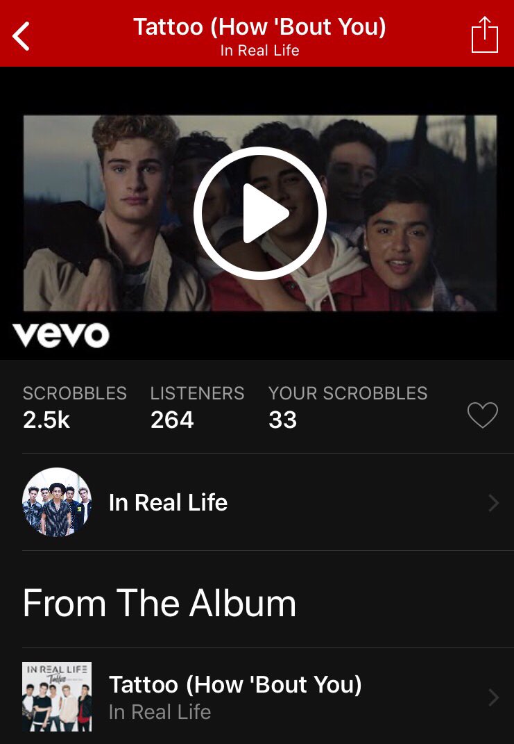 xoJustBelieve's tweet photo. #TeamLifelines
Tattoo (How ‘Bout You) by @InRealLife https://t.co/wgjrTRNdNI