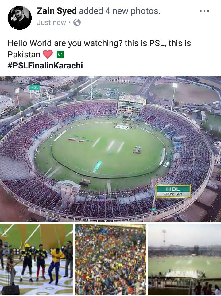 zainsyedpak's tweet photo. Hello World are you watching? this is PSL, this is Pakistan ❤🇵🇰

#PSLFinalinKarachi
#14thStreetWickets #IslamabadUnited #PSLFinalinKarachi #PZvIU
What a catch akmal united https://t.co/AjaMvNDCgd