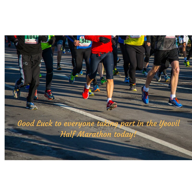 CokerFest's tweet photo. Good Luck to all those running the #yeovilhalfmarathon today! https://t.co/yo8Vbbas9J
