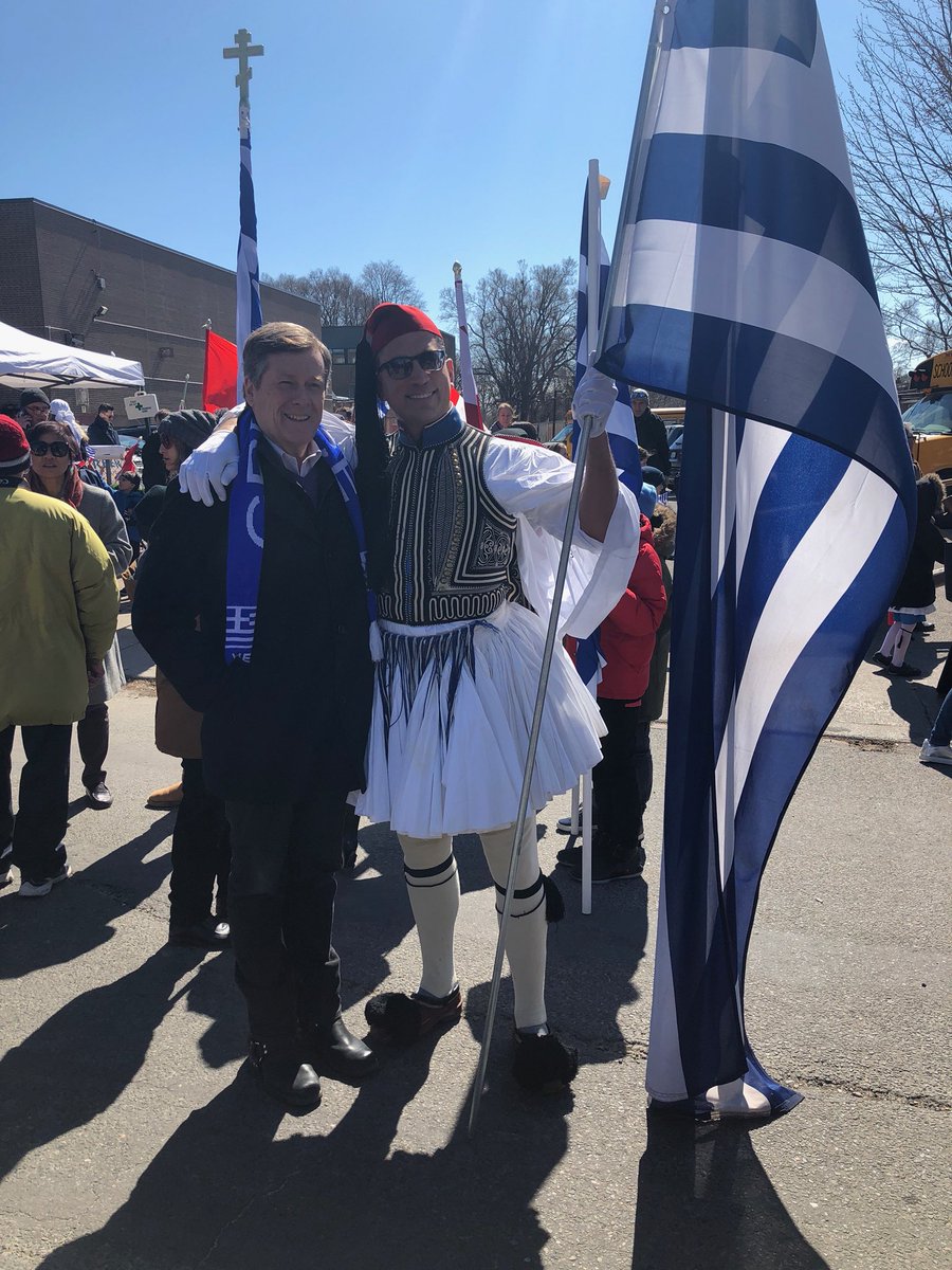 JohnTory's tweet photo. So proud to join our Greek community for the Greek Independence Day Parade today. https://t.co/GiZaVgfzZb