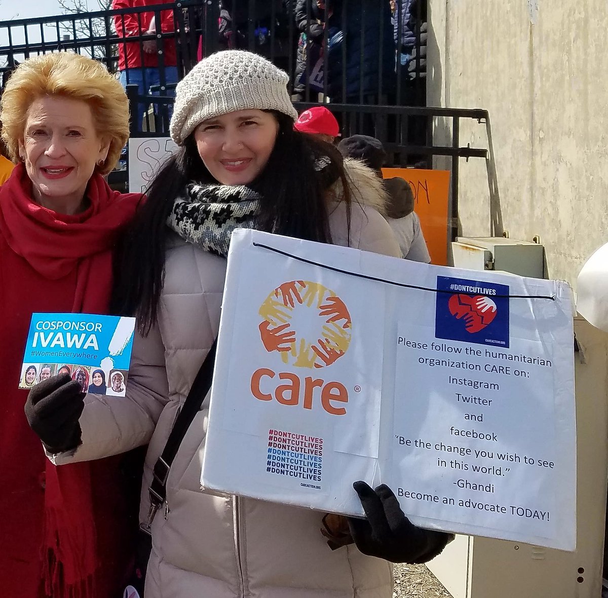 I LUV that <a href="/SenStabenow/">Sen. Debbie Stabenow</a> is a champion for CARE.org, and a leader to women in Michigan, and  all around the world. #IVAWA #CARE #CAREACTION #NowMoreThanEver #DONTCUTLIVES #NonProfit #Humanitarian #Advocacy #Michigan #PureMichigan