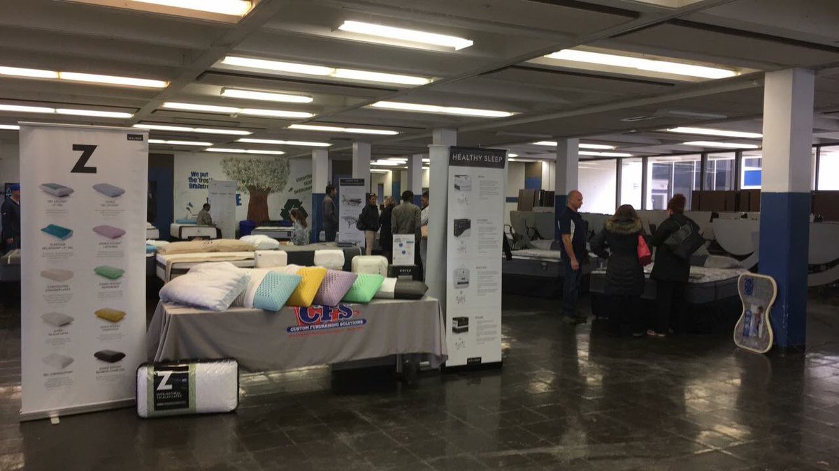 Just over an hour left in our mattress fundraiser. Come by Braintree High School Cafeteria and try out the over 25  sets on display