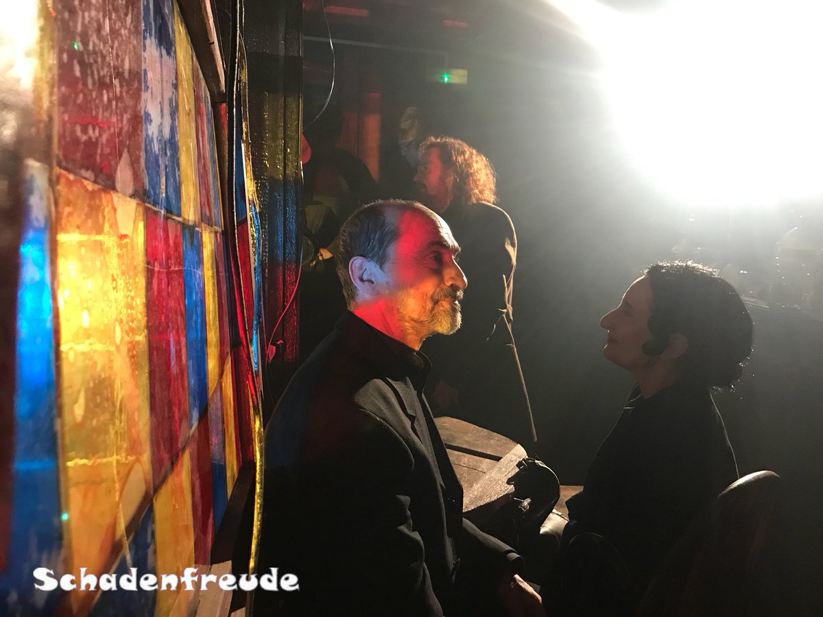 A shot between takes with Cast Members Simon Gregor &amp; Moya Brady 🎬